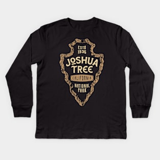 Joshua Tree National Park Outdoor Vintage Kids Long Sleeve T-Shirt